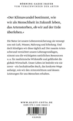 Klett-Cotta Verlag Vom Verschwinden der Arten New