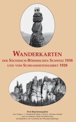 Wanderkarten der Sächsisch-Böhmischen Schweiz 1938 und vom Schrammsteingebiet 1928-Sonnenblumen-Verlag Hot