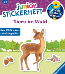 Wieso? Weshalb? Warum? junior Stickerheft - Tiere im Wald-Ravensburger Verlag Clearance