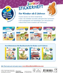 Wieso? Weshalb? Warum? junior Stickerheft - Tiere im Wald-Ravensburger Verlag Clearance