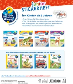 Ravensburger Verlag Wieso? Weshalb? Warum? junior Stickerheft - Feuerwehr Discount