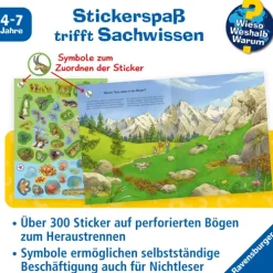 Ravensburger Verlag Wieso? Weshalb? Warum? Stickerheft: Tiere der Welt Best
