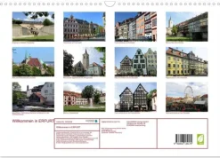 Willkommen in ERFURT (Wandkalender 2026 DIN A3 quer), Monatskalender-Calvendo New