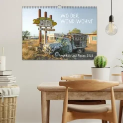 Wo der Wind Wohnt, Amerikas Lost Places (Wandkalender 2026 DIN A3 quer), Monatskalender-Calvendo Hot