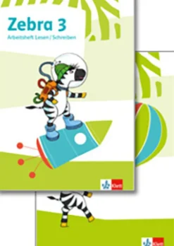 Zebra 3. Paket: Arbeitsheft Lesen/Schreiben und Arbeitsheft Sprache Klasse 3-Klett Ernst /Schulbuch
