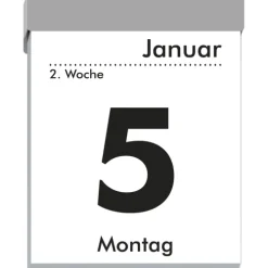 Zettler Tagesabreißkalender M 2026 5,4x7,2 cm Bürokalender 1 Tag auf 1 Seite mit Sudokus, Sprüchen, Rätseln uvm. Auf den Rückseiten-Neumann Verlage GmbH & Co Best