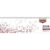 Zettler Tischquerkalender 1W/2S Perfo XL Rot 2026 - Bürokalender 36x11 cm, Wochenkalender mit 1 Woche auf 2 Seiten, deutschem Kalendarium, Stundeneinteilung 7-20 Uhr, perforierte Tagesblätter-teNeues Calendars & Stationery GmbH & Co. KG Best